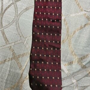 Murano Burgundy and Gold Men's Tie